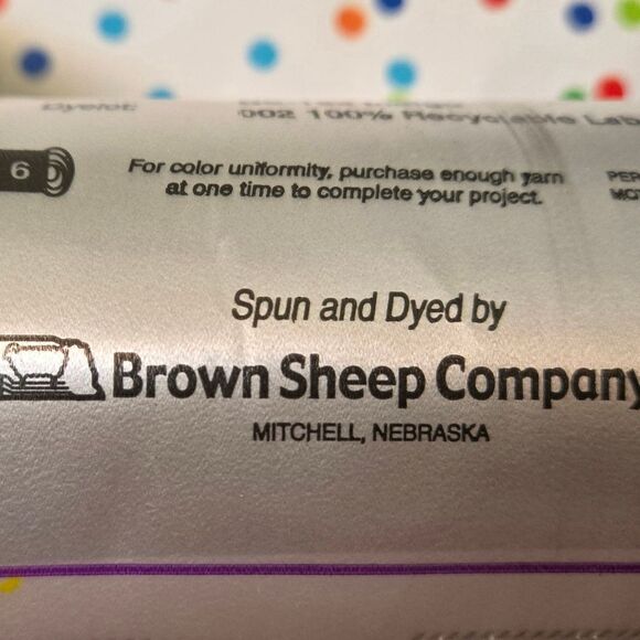 BROWN SHEEP COMPANY BURLY SPUN 100% WOOL INDIGO BLUE 8 OZ, For Needle Sz 13 - Picture 4 of 10